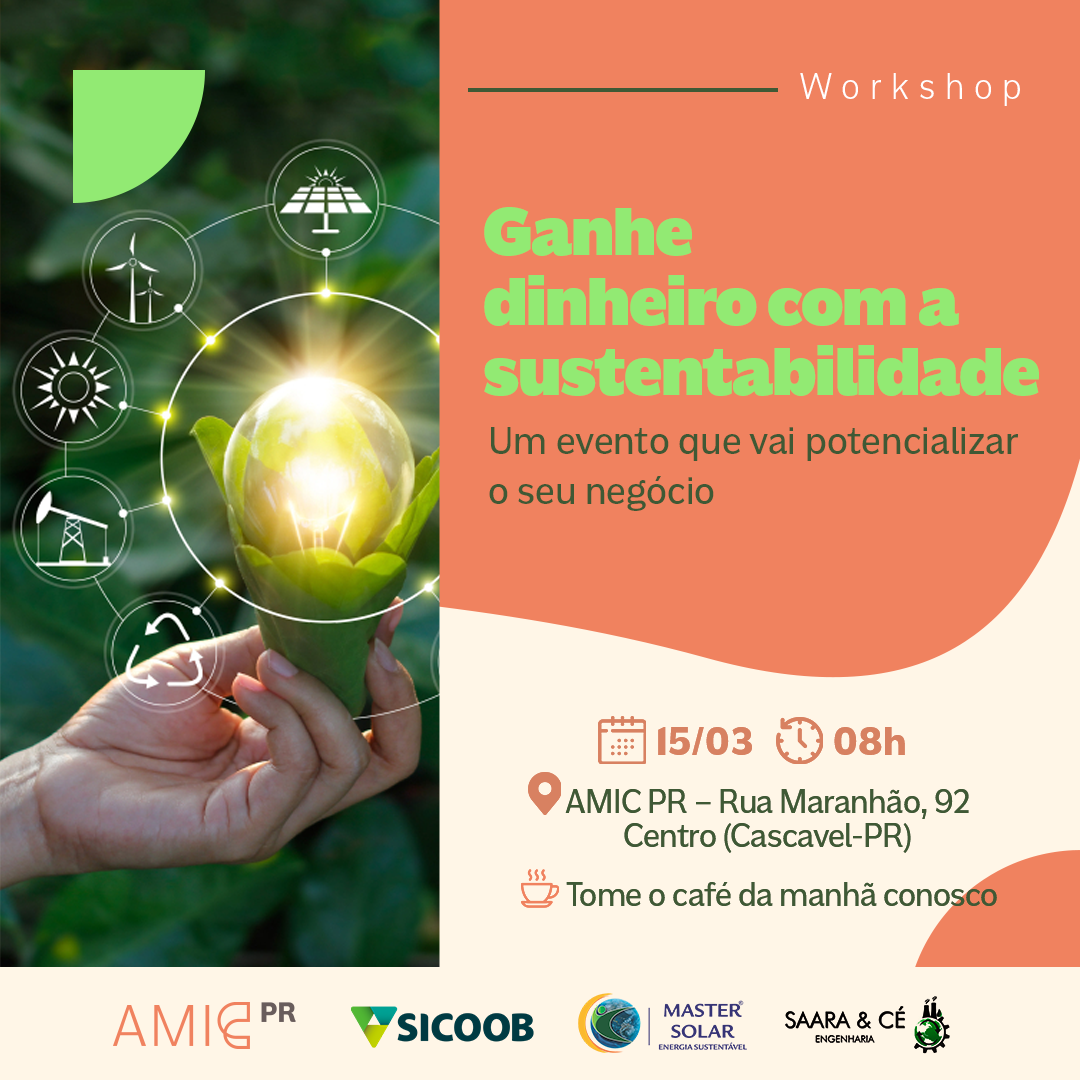 Workshop sobre sustentabilidade é oportunidade para empresários potencializarem o negócio